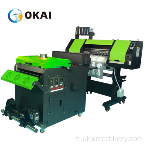 Toz çalkalama makinesi ile CMYK pet film yazıcı